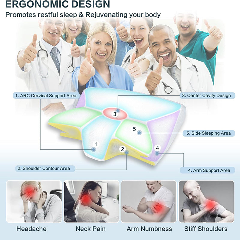 SlumberPillow™ - Orthopedic Cervical Sleeping Pillow