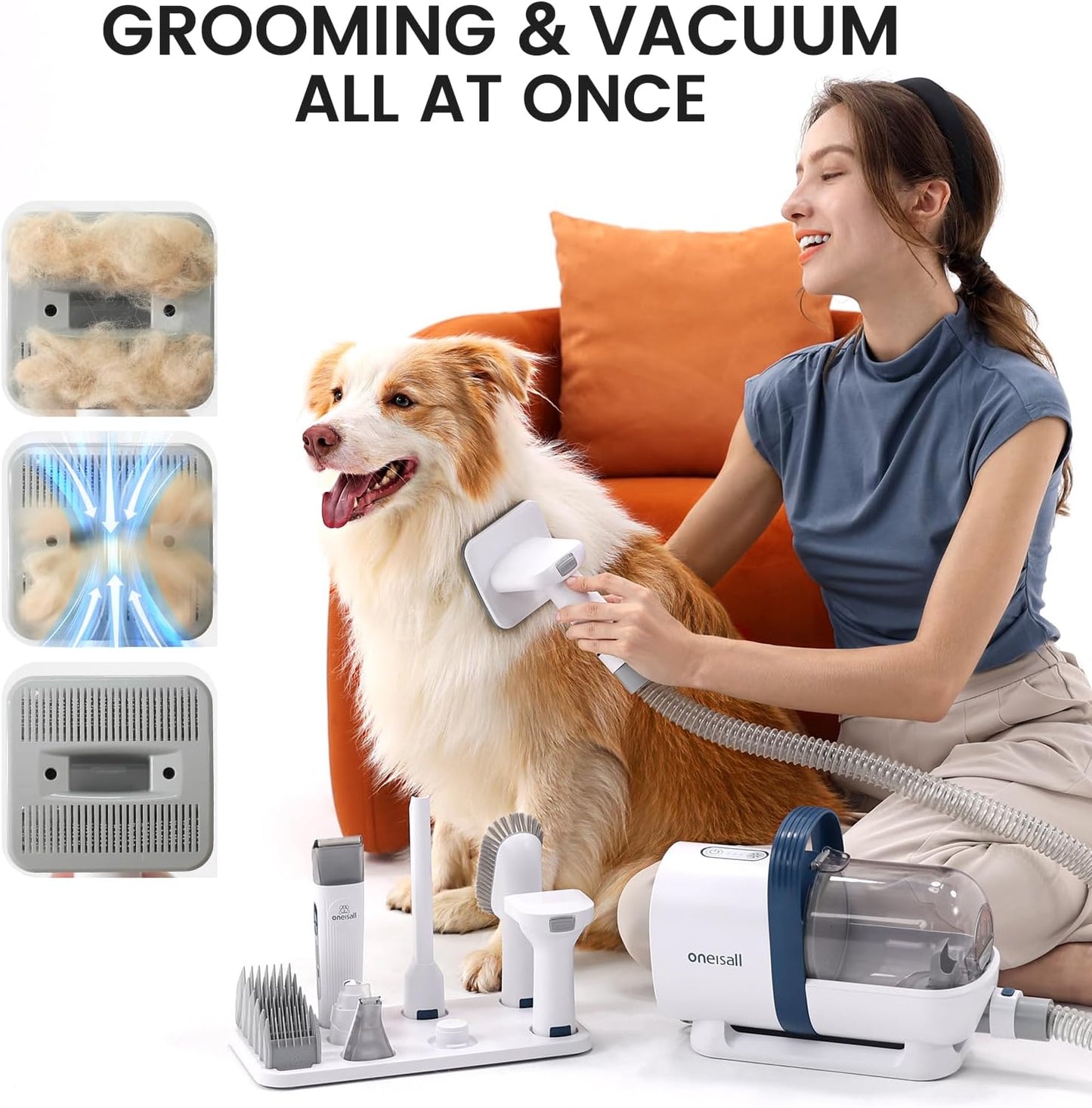 FurGrom™ - 5 in 1 Pet Vaccum Grooming Kit