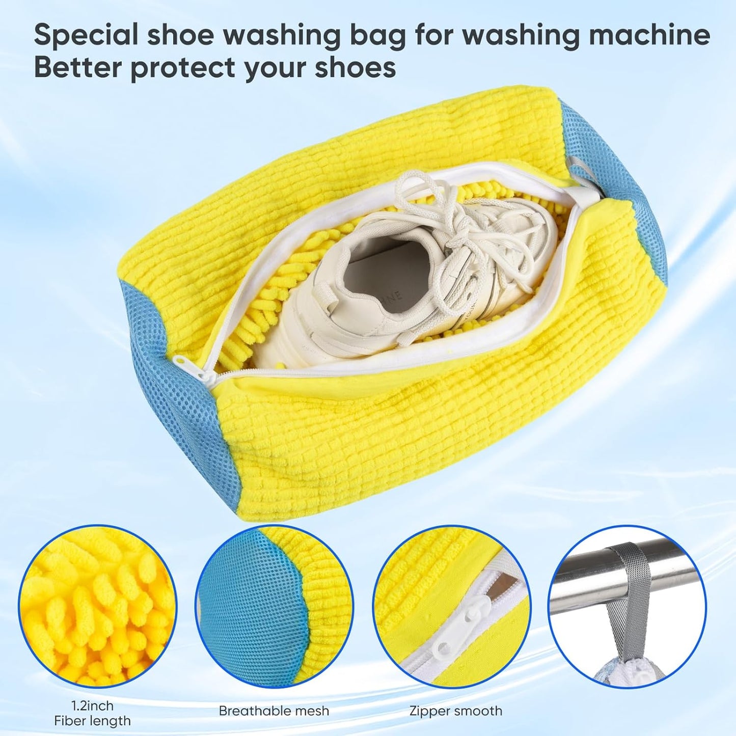 CleanKicks™ - Laundry Shoe Bag for Effortless Cleaning