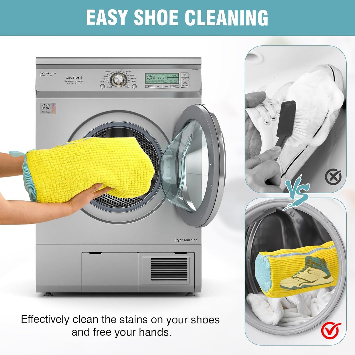 CleanKicks™ - Laundry Shoe Bag for Effortless Cleaning