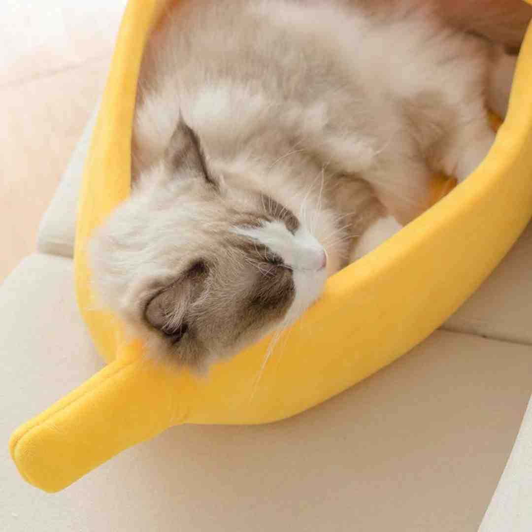 BanaNap™ - Banana Cat Bed For Comfort Sleeping