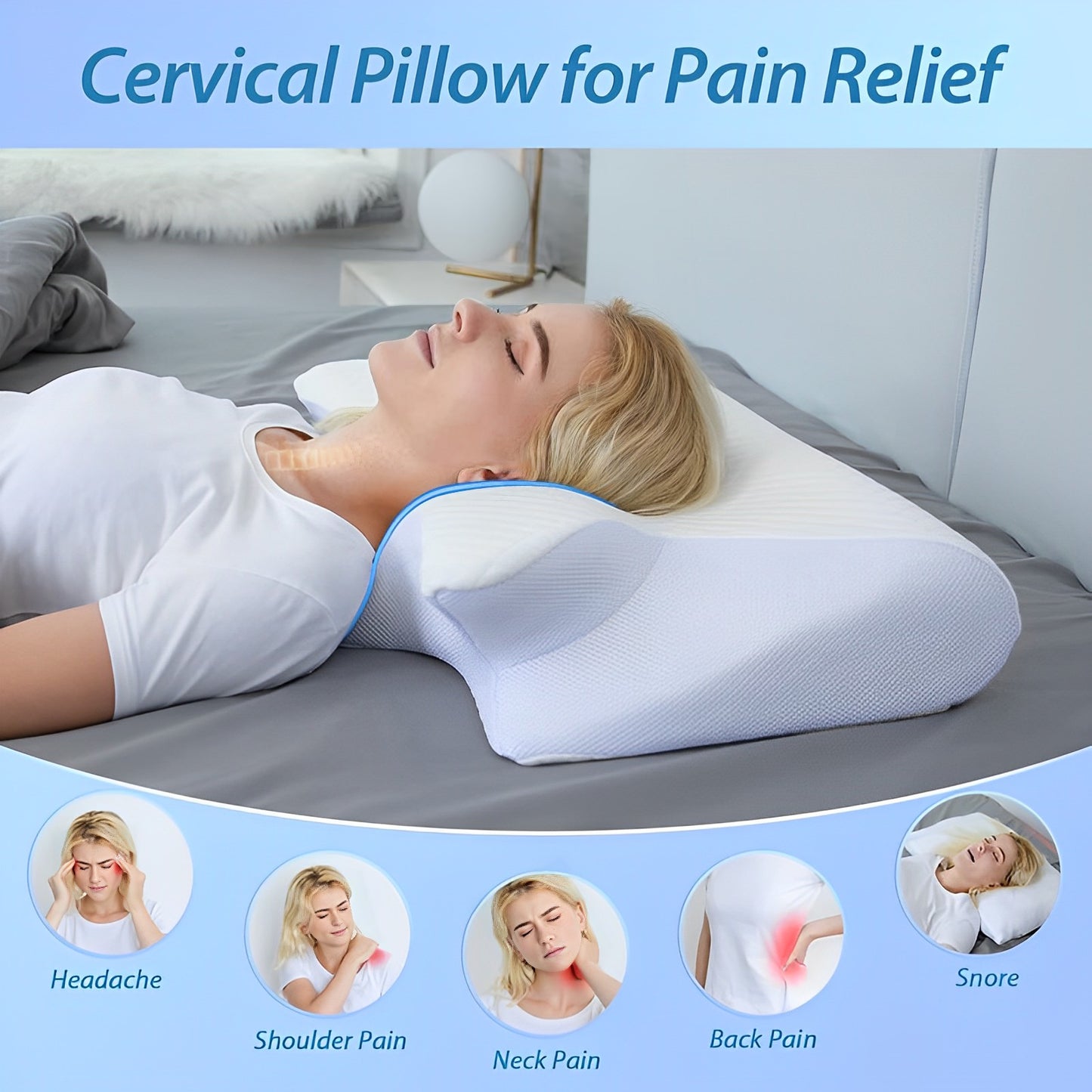 SlumberPillow™ - Orthopedic Cervical Sleeping Pillow