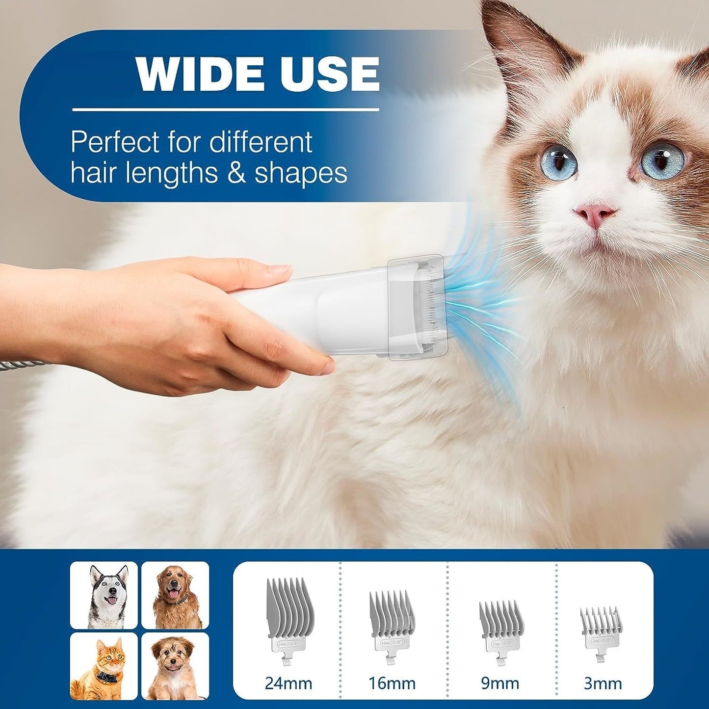 FurGrom™ - 5 in 1 Pet Vaccum Grooming Kit