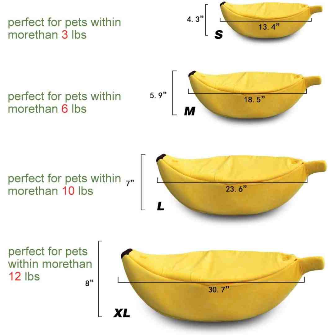 BanaNap™ - Banana Cat Bed For Comfort Sleeping