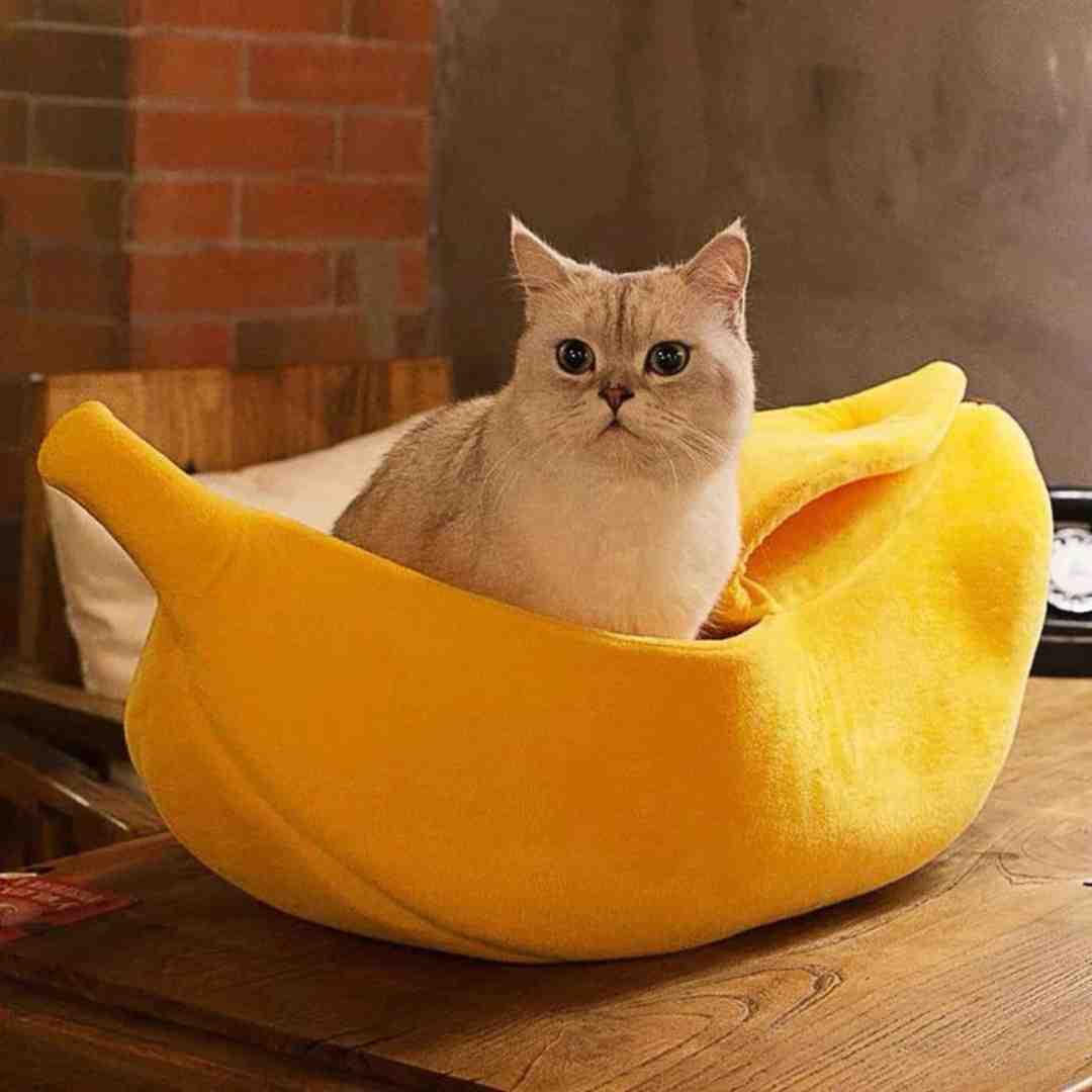BanaNap™ - Banana Cat Bed For Comfort Sleeping