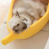 BanaNap™ - Banana Cat Bed For Comfort Sleeping