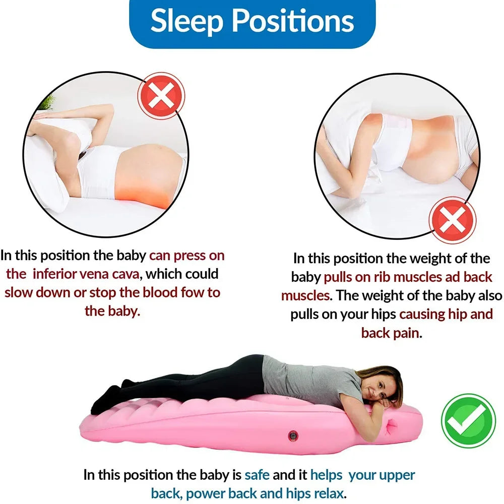 PregnaNest™ - Inflatable Pregnancy Pillow