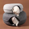 Donjo™ 2 in 1 Donut Shape Cat Tunnel Bed